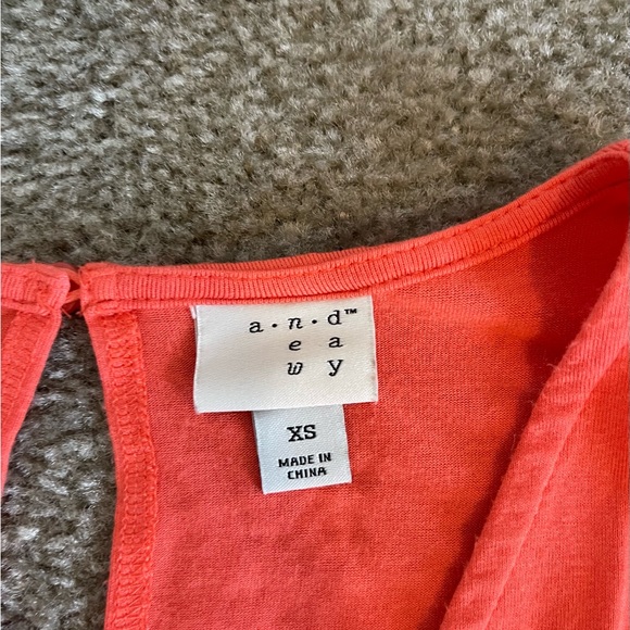 A.N.D. High Low Sundress in Tangerine - Picture 3 of 3